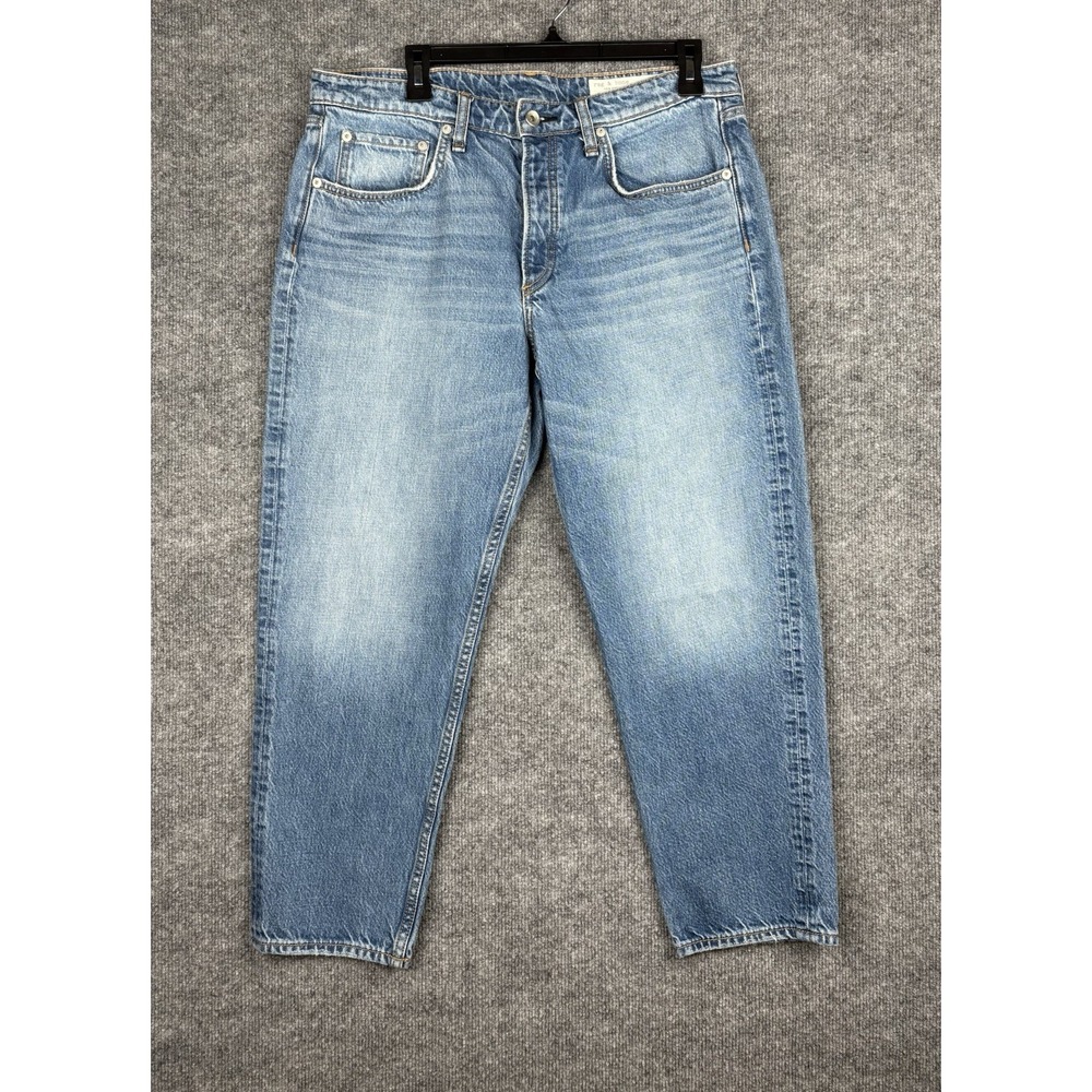 rag & bone Rosa Jeans Womens 30 Actual 34x26 Mid Rise Boyfriend Cropped Blue